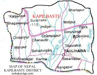 Map of Kapilbastu District