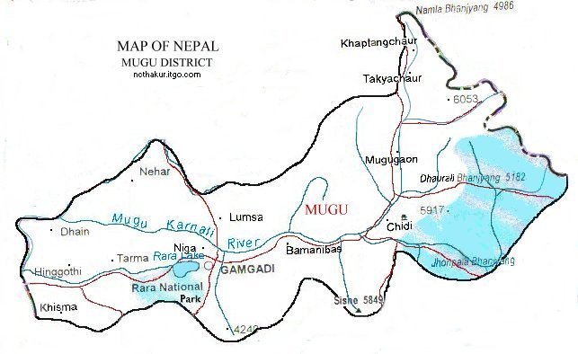 Map of Mugu District