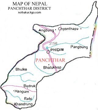 Map of Panchthar District