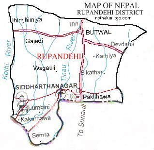Map of Rupandehi District